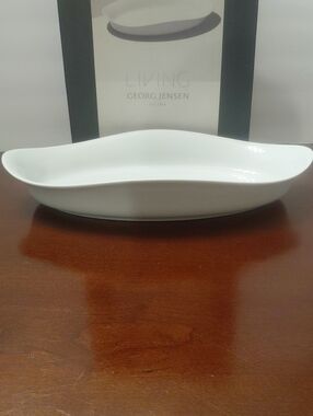 Georg Jensen Porcelain Oval Deep Dish